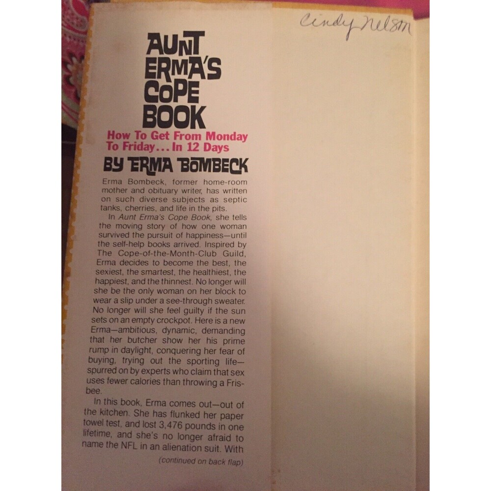 Vintage Pair Of Erma Bombeck Hardcover Books Motherhood Comedy Humor - Picture 2 of 4